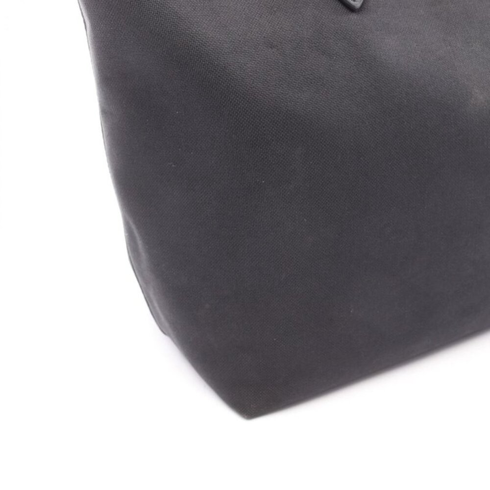 Prada Tote Bag Logo Jacquard 1 Bg158 Black Canvas Leather Logo Jacquard Tote Bag - Picture 7 of 10